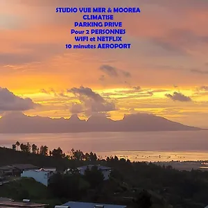 Vaimiti Pour 2 Personnes Vue Et Moorea Apartment